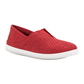 Super Mode Baskets à enfiler confortables rouge 2