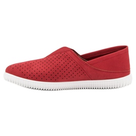 Super Mode Baskets à enfiler confortables rouge 3