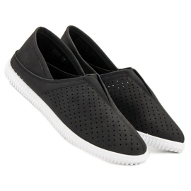 Super Mode Baskets à enfiler confortables le noir 2
