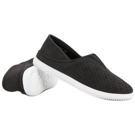 Super Mode Baskets à enfiler confortables le noir 5