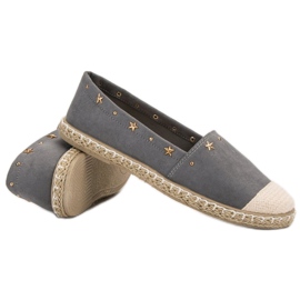SHELOVET Espadrilles À Jets gris 1