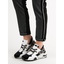 Baskets tendance VICES blanche multicolore 2