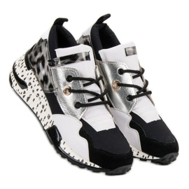 Baskets tendance VICES blanche multicolore 1