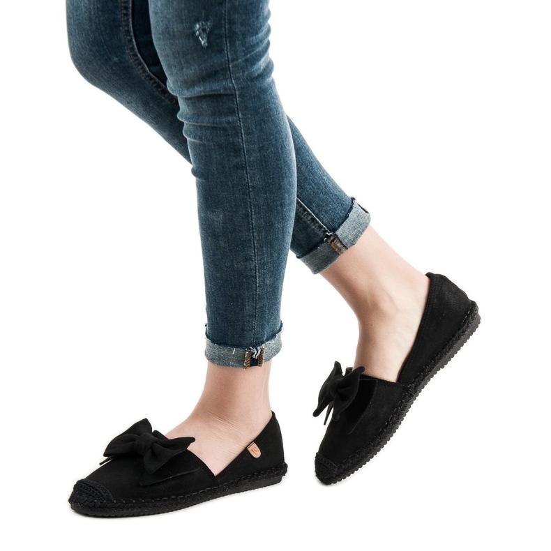Espadrilles Avec Nœud VICES noir 1