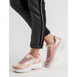 SHELOVET Baskets sur la plate-forme rose 2