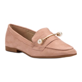 Mocassins en daim VICES rose 4