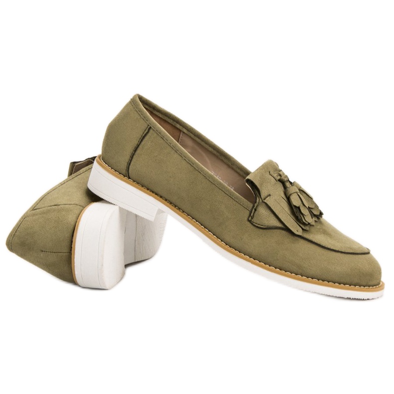 Mocassins VICES olive vert 1