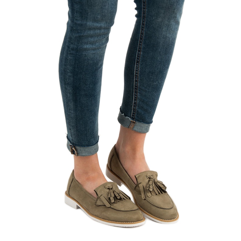 Mocassins VICES olive vert 2