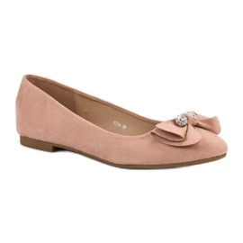 Super Mode Ballerine Avec Noeud rose 1