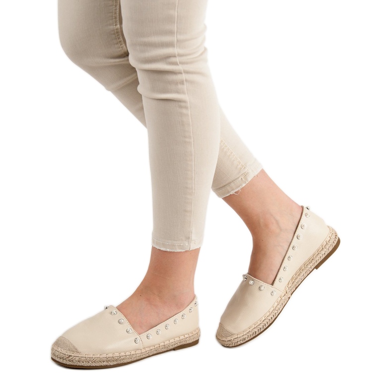 Erynn Espadrilles Avec Perles brun 2