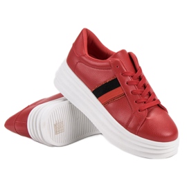 SHELOVET Chaussures de sport rouges 1