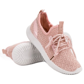 SHELOVET Chaussures de sport roses 1