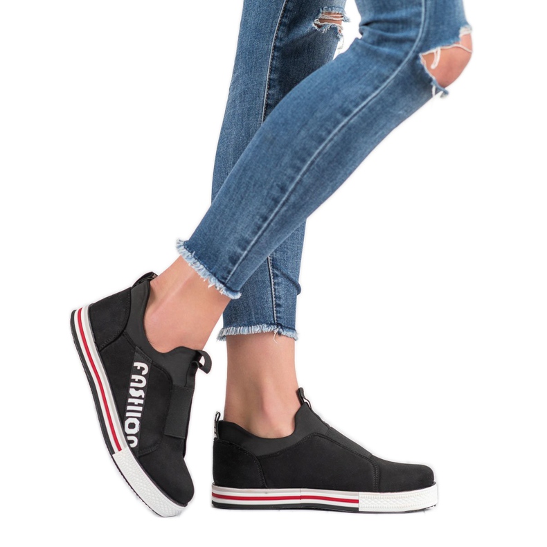 SHELOVET Chaussures de sport à la mode le noir 1 SHELOVET Chaussures de sport à la mode le noir 1