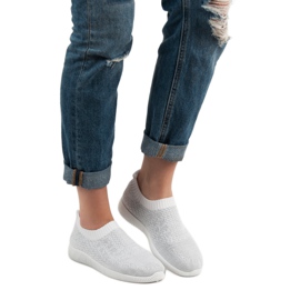 SHELOVET Chaussures de sport textiles blanche 1
