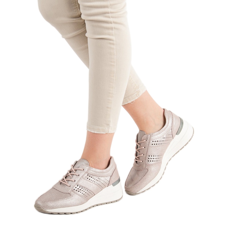 Chaussures en cuir VINCEZA rose 1