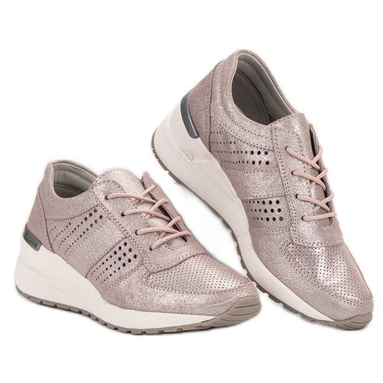 Chaussures en cuir VINCEZA rose 2