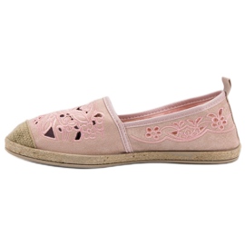 Espadrilles en daim VICES rose 2