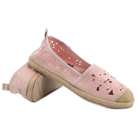 Espadrilles en daim VICES rose 3