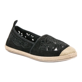 Espadrilles en daim VICES le noir 3