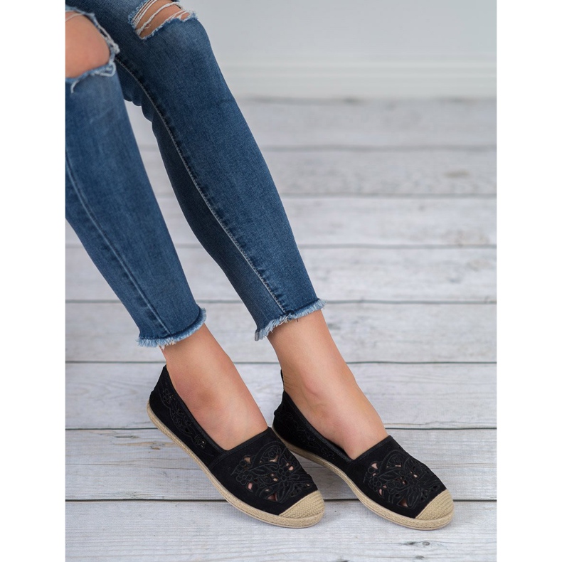 Espadrilles en daim VICES noir 2