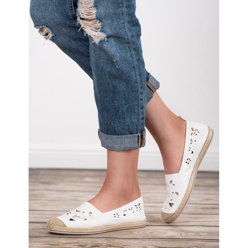 Espadrilles en daim VICES blanc 1