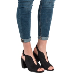 Milaya Sandales construites le noir 1