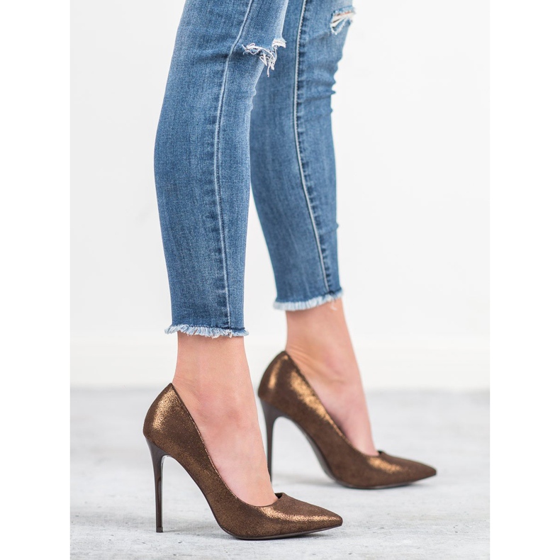 Bestelle Talons hauts pailletés brun 2 Bestelle Talons hauts pailletés brun 2