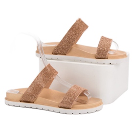 Seastar Pantoufles Brillantes jaune 5
