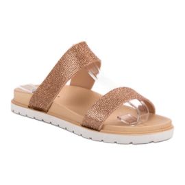 Seastar Pantoufles Brillantes jaune 2
