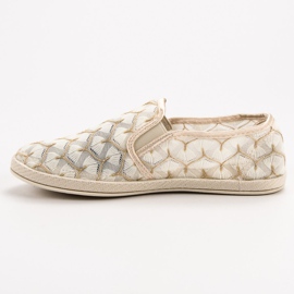 Slipons VICES en dentelle brun 1