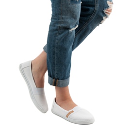 Slipony confortable VICES blanc 2