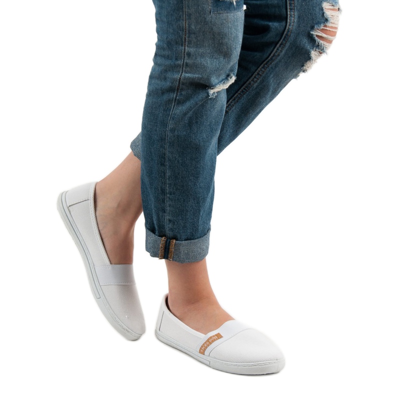 Slipony confortable VICES blanc 2