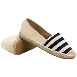 BELLAMILA Espadrilles à rayures brun 1