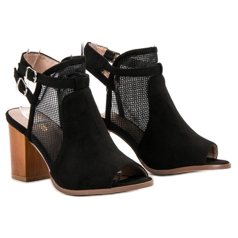 Evento Sandales fermées élégantes le noir 1 Evento Sandales fermées élégantes le noir 1