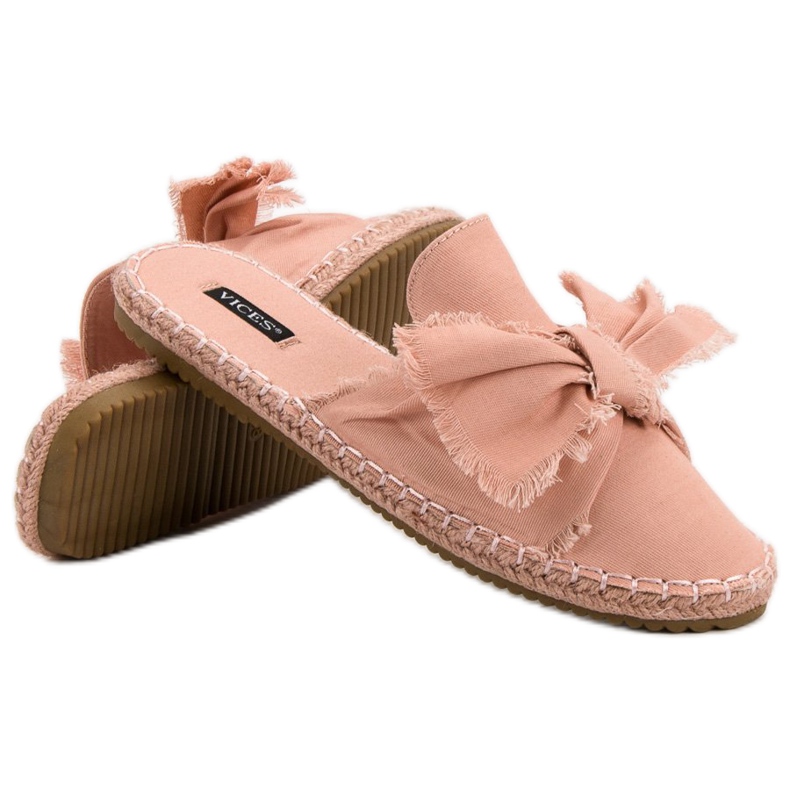Pantoufles VICES intégrées rose 2