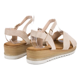 Bello Star Sandales en daim brun 1