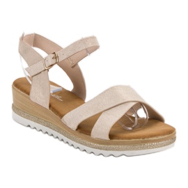 Bello Star Sandales en daim brun 2