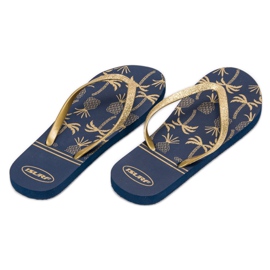 SHELOVET Des tongs légères bleu jaune 1