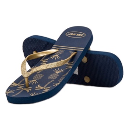 SHELOVET Des tongs légères bleu jaune 4