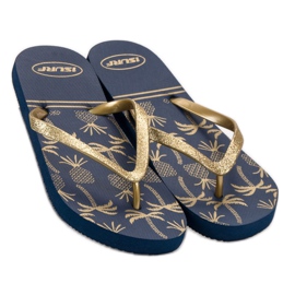 SHELOVET Des tongs légères bleu jaune 5