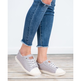 SHELOVET Espadrilles à lacets jaune 3