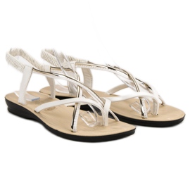 Camo Sandales à enfiler blanches 1