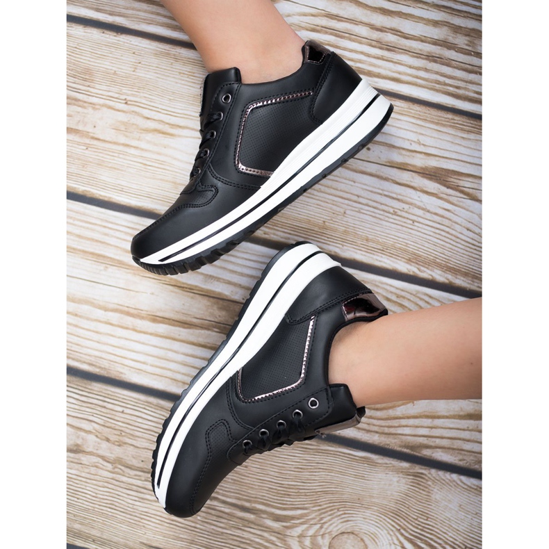 SHELOVET Chaussures de sport noires 2