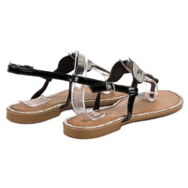 Queentina Sandales noires confortables le noir 1