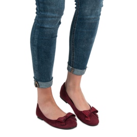 Best Shoes Ballerines marron rouge 1