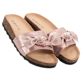 Queen Vivi Pantoufles Décontractées Avec Paillettes rose 2 Queen Vivi Pantoufles Décontractées Avec Paillettes rose 2