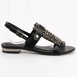 Kylie Sandales pour femmes noires le noir 2