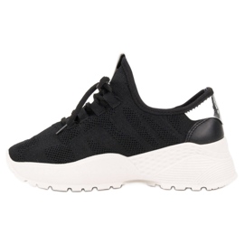 Vices Chaussures de sport textiles noir 1
