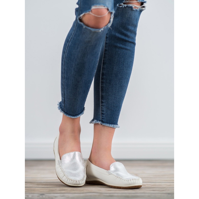 Anesia Paris Mocassins confortables blanc 2