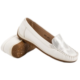 Anesia Paris Mocassins confortables blanc 1